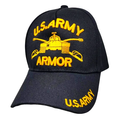 Buy Caps and Hats Army Armor Baseball Cap with Bumper Sticker, United States US Military, Black Hat for Men