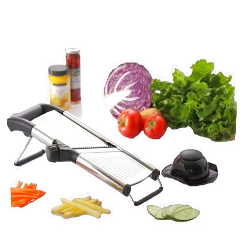 TAIIYAA Adjustable Mandoline Slicer, Mandoline Slicer for Kitchen,Cut-Resistant Gloves,Potato Slicer, Vegetable Slicer, French Fry Cutter, Stainless Steel Vegetable Chopper,Multifunctional cutter