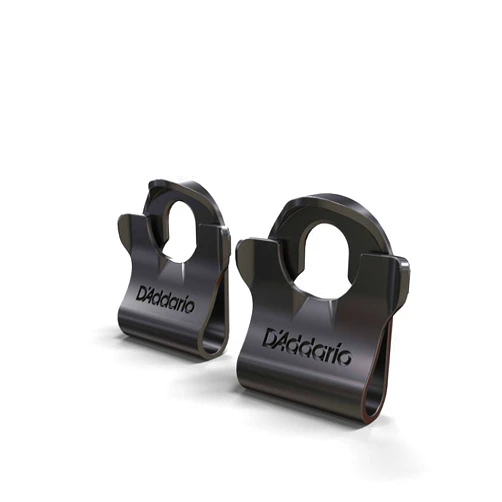 Planet Waves D'Addario Dual-Lock Guitar Strap Lock - Guitar Strap Locks Set - Protect Your Instrument with No Modifications or Hardware - Secures Cables - Easy to Attach - 1 Pair,Black