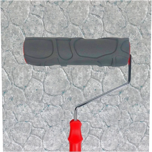 Nichiyo 10'' Patterned Paint Roller for Wall Decoration Classic Brick Embossing Texture Rubber Roller Decorative Household DIY Paint Art Tool for Wall Decoration (EG725T)