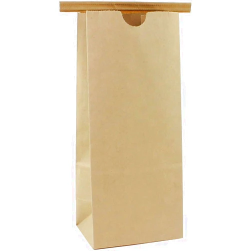 Awe Package Kraft Paper Grease Resistant Tin Tie Bag - Poly Liner (100, 8 oz)