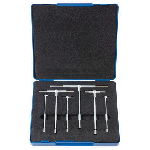Beslands 6 Pc Telescoping Gage Set, T-Bore Hole Gauges, High Precision Telescopic Bore Gauge with a Portable Case(Range 5/16