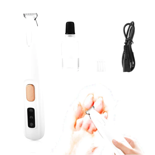 Generic Upgraded Dog Paw Trimmer, Paw Trimmer for Dogs, Rechargeable Pet Shaver with LED Light, Low Noise Pet Hair Clippers for Paws Eyes Ears Face Rump