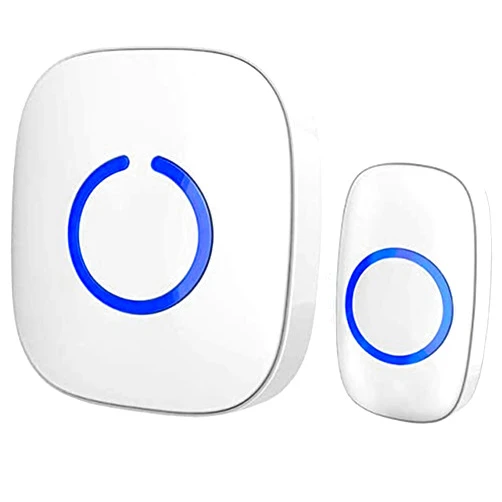 SadoTech Wireless Doorbells for Home - Adjustable Volume with 52 Chimes, 1000Ft Range, Easy Installation, Weatherproof Wireless Doorbell w/LED Flash, White