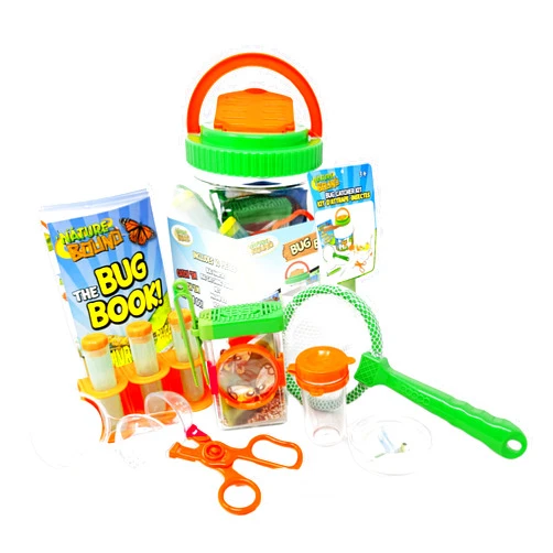 Nature Bound Bug Catcher Kit - 20 Piece Outdoor Exploration Set for Kids - Educational & Fun - Safe Insect Catch & Release with Bucket, Net, Magnifier & More - Great Gift for Young Explorers