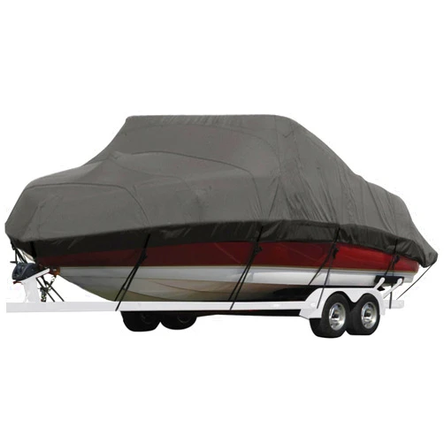 Seamander Heavy Duty Polyester Boat Cover - Marine Grade, Waterproof Fits Bass, V-Hull & Tri-Hull Boats, Fish & Ski, Runabout Bowrider - 14' to 16' Length, 90' Width