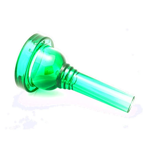 Kelly Mouthpieces KELLY-12C - Small-shank Trombone/Baritone Lexan-Mouthpiece - Crystal-Green