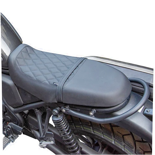 Lorababer Motorcycle One-Piece Leather Complete Seat Cushion Pad for Hon-da CL500 SCL500 CL SCL 250 300 500 2023 2024 Pressure Relief Touring Seat Cover Saddle, Black