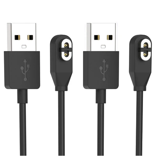 YUANHOT 2 Pack Charging Cable Replacement for AfterShokz Aeropex AS800 & Shokz OpenRun Pro & OpenRun & OpenRun Mini & OpenComm, USB Charger Cord for AfterShokz Aeropex Bone Conduction Headphones