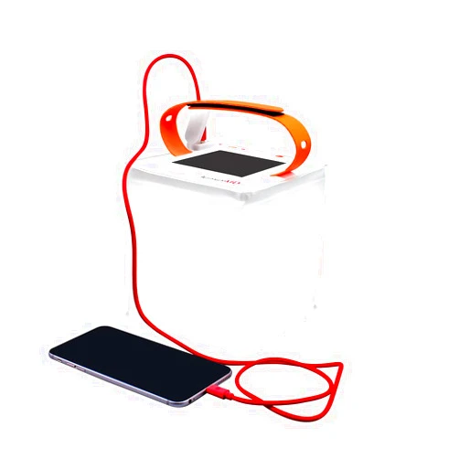 LuminAID Max QI 2-in-1 Solar Camping Lantern and Phone Charger - Inflatable LED Lamp for Camping, Hiking and Travel - Emergency Light for Power Outages, Hurricane, Survival Kits