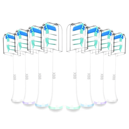 XBB Replacement Heads for Philips Sonicare - Compatible with Toothbrush Electric Sonic C1,C2,C3,4100,G2,G3,W3,DiamondClean 9500,ExpertClean 7500,FlexCare,HealthyWhite,ProtectiveClean 5100,6100-8 Packs
