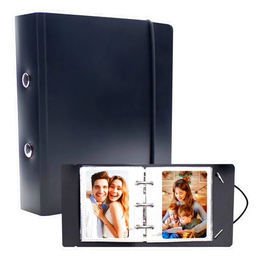 Ablus Mini Photo Album Book 50 Pocket 2x3 Inch Pictures for Polaroid Snap, Fujifilm Instax Mini 7s 8 9 11 12 25 26 40 50s 90 Evo Z2300 Instant Camera (Black)