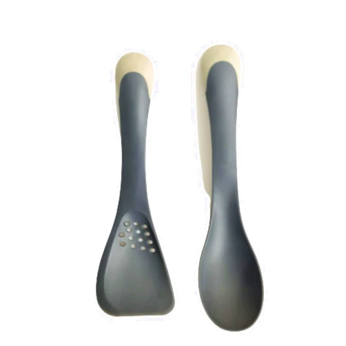 BeyondNice Uni-tool 5-in-1 Silicone Kitchen Utensil, Slotted Spoon, Turner, Cutting Tool, Solid Spoon and Spatula in one for Kitchen Serving Stirring Cooking Baking