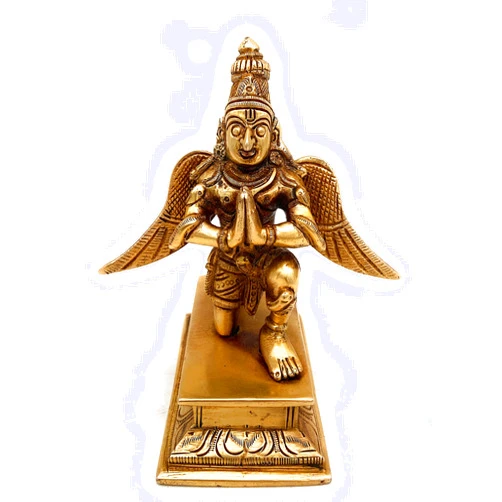 Bhunes Brass Lord Garud Dev Idols | Garuddev Statues | Lord Garuda| Garuda Brass Idol| Garuda Statue| Garud Dev Murti | Garuda Idol,Gold, 6 Inch, 1 Piece
