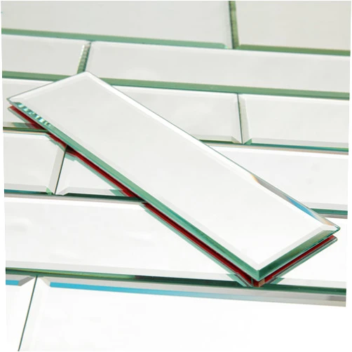 Adedeo Peel and Stick Mirror Glass Subway Tile 3 x 12 Inch for Kitchen Backsplash Bathroom Wall