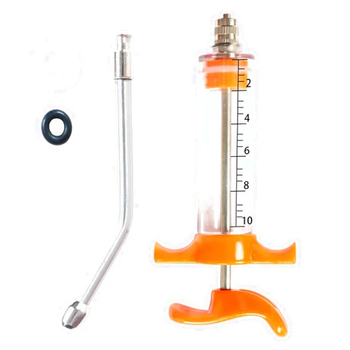 KIGITIK 1 Pcs Goats Feed Water Distributor, Reusable, Drench Nozzle, Adjustable Dosage, for Goats, Sheep, Horse, Pig, Dog, Cattle, Cat Supplies (Orange 10ml)