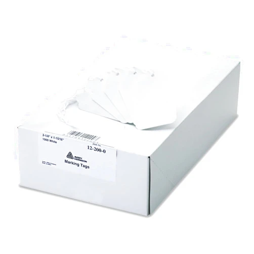 Avery 12200 Medium-Weight White Marking Tags, 3 1/4 x 1 15/16 (Box of 1000)