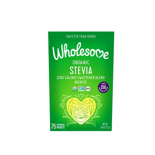 Wholesome Sweeteners Organic Stevia, 75-Count (Pack of 3)