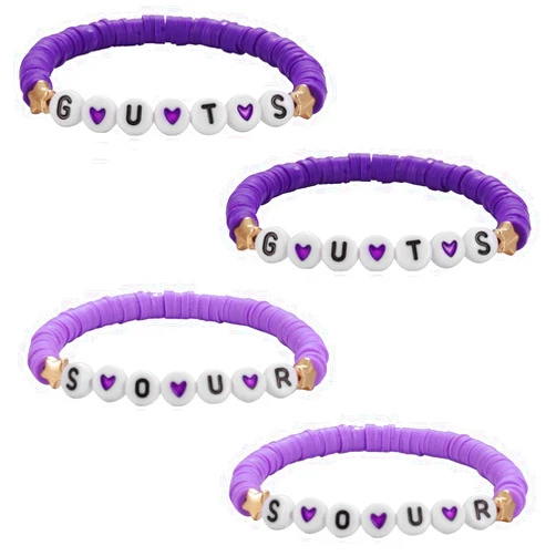 TUYRIEDSA 4Pcs Album Soft Pottery Bracelet Jewelry for Women, Outfit Merchandise Singer Fans Gifts