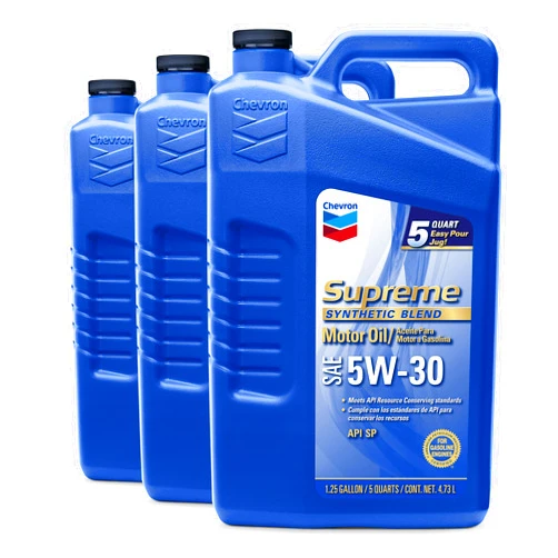Chevron Supreme (220013533-3PK) 5W-30 Motor Oil - 5 Quart (Pack of 3)