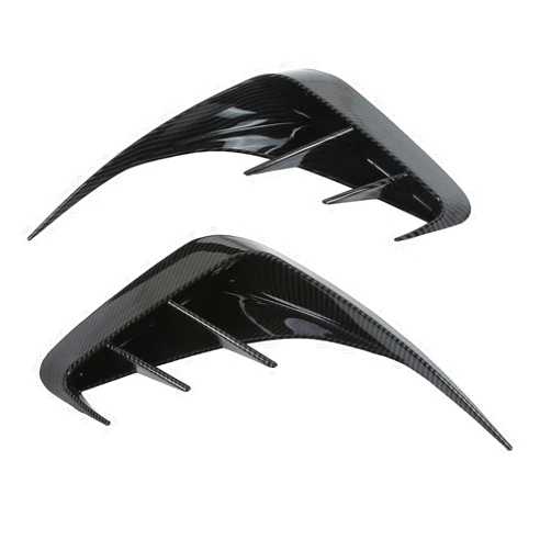 Yctze Rear Bumper Air Vent Spoiler, Yctze Rear Bumper Air Vent Spoiler Cover for M Sport Style Wind Knife Rear Canard Air Vent Cover Replacement for 3 Series G20 32 (Carbon Fiber Style)
