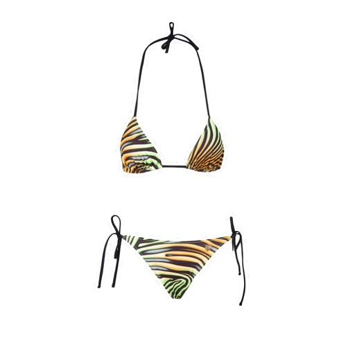 ROBERTO CAVALLI Tiger Printed Two Piece V-Neck Bikini Set- for womens
