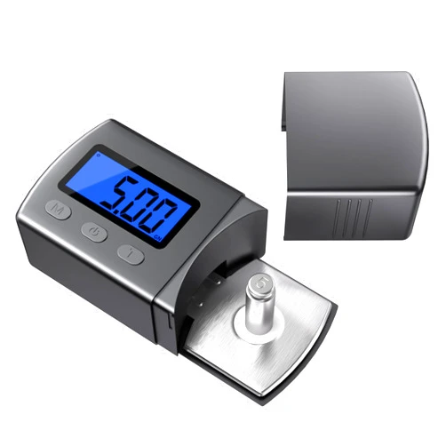 DIGITNOW Digital Turntable Stylus Force Scale Gauge 0.01g/5.00g,Tracking Force Pressure Scale for Tonearm Phono Cartridge, Blue LCD Backlight