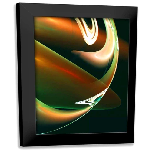 ArtDirect - Hausenflock, Alan 15x18 Black Modern Framed Art Print Titled: Loop the Loop I