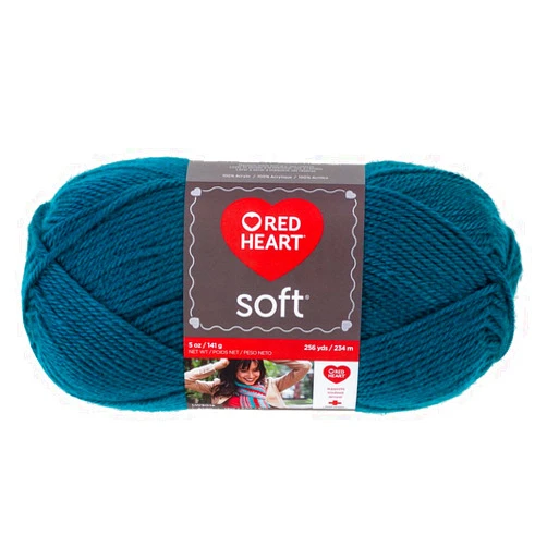 Coats: Yarn Red Heart Soft Yarn, Teal, Pack of 2