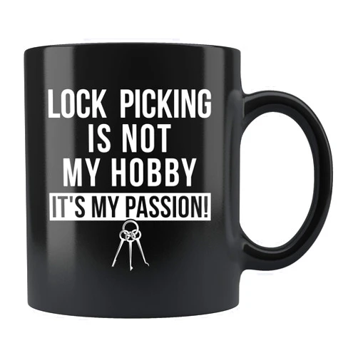 KKCMMY Coffee Mug Funny Lock Picking Mug Lock Picker Mug Lock Picker Gift Lock Picking Coffee Mug Lock Pick Mug Lockpick Mug Pick A Lock Mug Funny Ceramic Coffee Tea Mug Novelty Creativity Drink Cups 11 oz