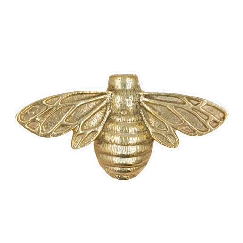 Anatolica Solid Brass Bee Door Knocker,6.3 Inches Wide,3.5 inches Tall (Polished Brass)