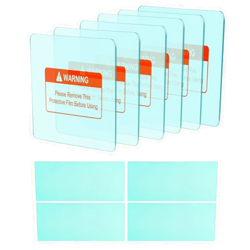 TRQWH 10 PCS Welding Helmet Lens Clear Cover 6 Outer (4.5