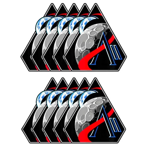 HMAQILU 10 Pack Artemis 2 Mission Artemis ii Stickers Laptop Bumper Decal Window Waterproof Car Stickers