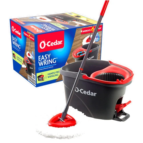 O-Cedar EasyWring Microfiber Spin Mop and Bucket Cleaning System