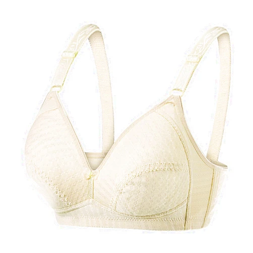 Generic Women's Breathable No Steel Ring Adjustable Bra with Thin Breasts Mother Plus Fat and Enlarged Bra Underwear