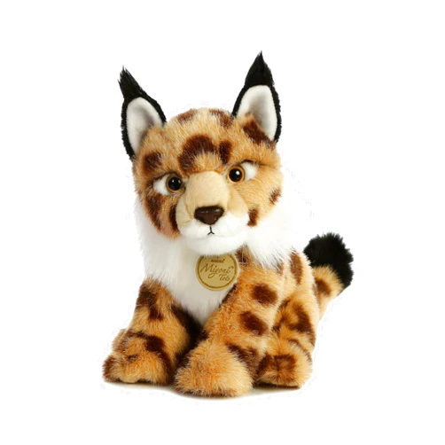Aurora® Adorable Miyoni® Tots Lynx Stuffed Animal - Lifelike Detail - Cherished Companionship - Brown 10 Inches