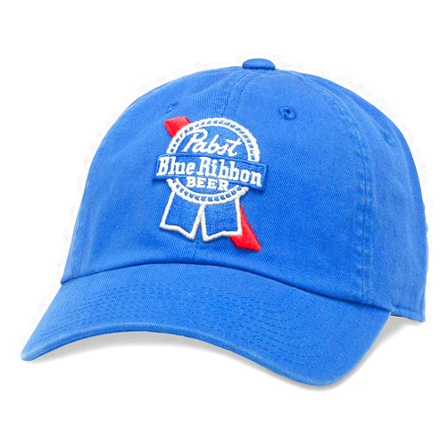 AMERICAN NEEDLE Pabst Blue Ribbon Beer Adjustable Baseball Hat