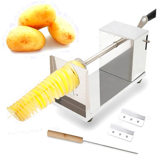 AIDOIT Tornado Potato Spiral Cutter, AIDOIT Manual Stainless Steel Potatoes Twister Cutter