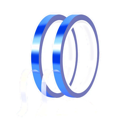 HTVRONT Blue Heat Tape - 10mm X 33m Heat Resistant Tape 2 Rolls Heat Tape, No Residue High Temperature Tape, High Adhesion Heat Tape for Sublimation, Heat Press, HTV Heat Transfer Tape