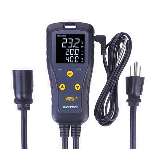SENSTREE Digital Temperature Controller Simple Stage Thermostat Outlet Heating & Cooling Mode for Chest Freezer Refrigerator Homebrew Fermenter Greenhouse 110V 10A 1100W