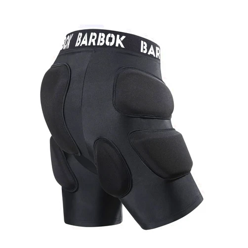 Barbok Padded Hip Protection Shorts NBR Butt Pads Short for Snowboarding Skiing Skating Skateboarding Roller Men Women