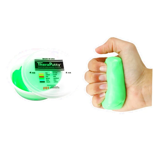CanDo TheraPutty Standard Hand Exercise Putty For Rehabilitation, Exercises, Hand Therapy, Occupational Therapy, Hand Strengthening, Improve Motor Skills, Stress Relief 4-ounce
