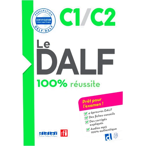 Lucile Chapiro,Dorothée Dupleix,Nicolas Frappe,Marina Jung,Jérôme Rambert,Marie Salin Le DALF C1/C2 100% réussite - édition 2016-2017 - Livre + didierfle.app