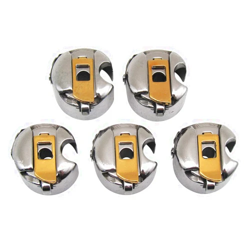 CKPSMS Brand -5PCS #BC-DB1-NBL Titanium Industrial Sewing Machine Titanium Bobbin Cases Compatible with/Replacement for JUKI Brand CONSEW Brand Singer Brand Brother Brand