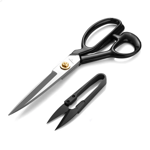 Phildim Dressmaking Scissors (9'', White) - Dressmaker Fabric Sewing Shears - Tailor's Scissors for Cutting Fabric, Leather PD-001-R9-W