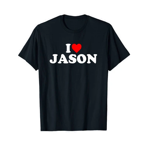 Jason Designs I Love Jason - Heart T-Shirt