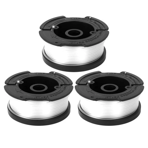 GreatBuddy 3-Pack AF-100 Weed Eater Spool Compatible with Black Decker String Trimmers, 30ft, 0.065-Inch