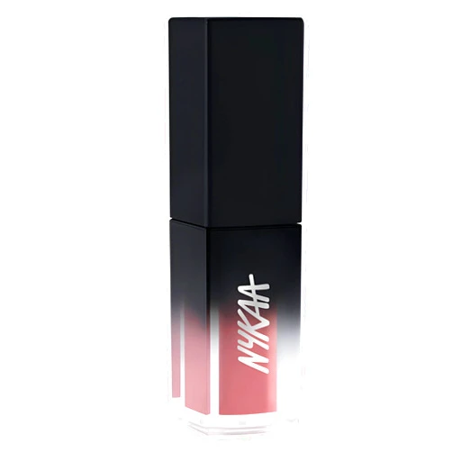 NYKAA Cosmetics Get Set Matte Demi Matte Lip Cream Lipstick - Soft Velvety Texture Lip Balm - Lip Color with Weightless Comfort - Goals - 0.16 oz