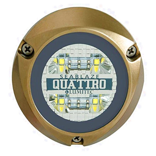 Lumitec Lighting 101511, LED Underwater Light, SeaBlaze Quattro Underwater Light, Dual Color White / Blue,One Size