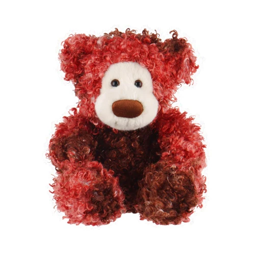 Apricot Lamb Bear Plush Stuffed Animals for Kids, Soft Cute Plush Toys for Baby Girl and Boy, Fluffy Bear Red 9.9 Inches